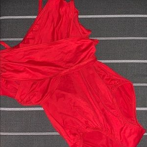 Red Dance Leotard